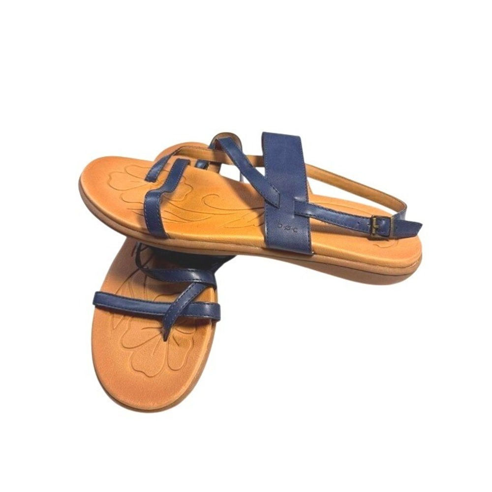 b.o.c. Born Concept Alisha Toe Loop Strappy Sandals Women Navy Blue Size 10M